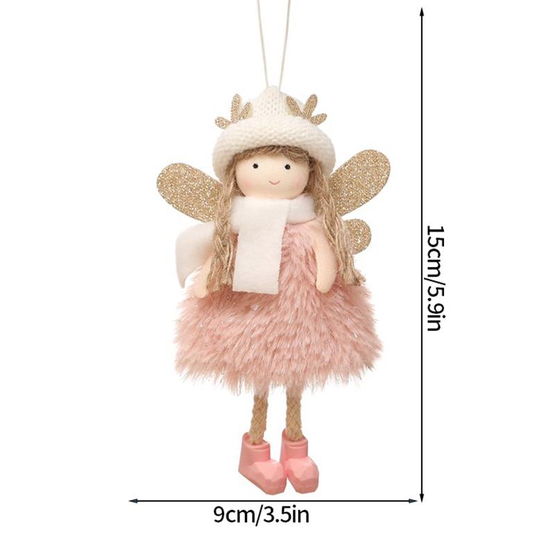 Christmas Doll Ornament Christmas Decoration 2025 Christmas Tree Hanging Pendant New Year Angel Doll Festival Gift for Children
