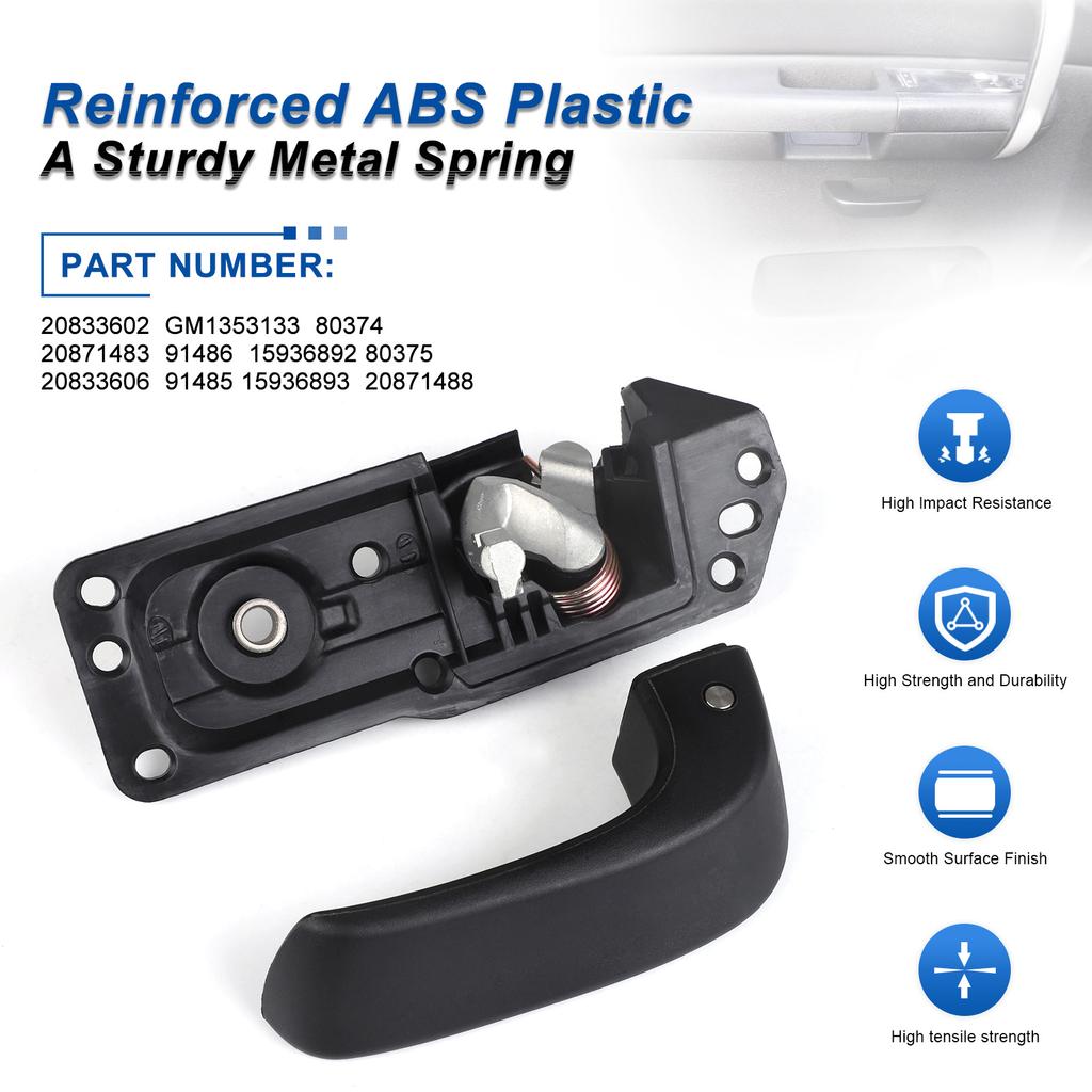 For 2007-2013 Chevrolet Silverado GMC Sierra GMC Sierra 15936892 20871488 Internal Door HandleKit Left&Right Specifically Fits
