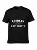 Brand Clothing Lesbian University Gay Pride Funny College T Shirt Men Short Sleeve Tshirt Top Tees Camiseta