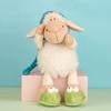 1 st Schattig Lam Knuffeldier, Zacht Polyester Knuffeldier, Interactief Huisdier Kauwspeelgoed voor Honden & Katten, Duurzaam Huisdierbenodigdheden voor Training