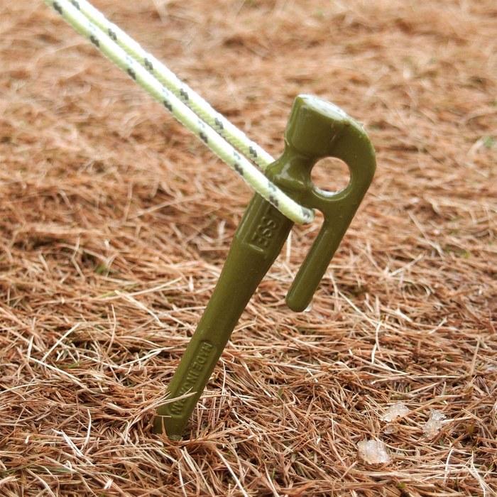 [Ellis] Forged Pegs [Ellis] Stake 28cm 8-Pack Powder Coating (Olive)