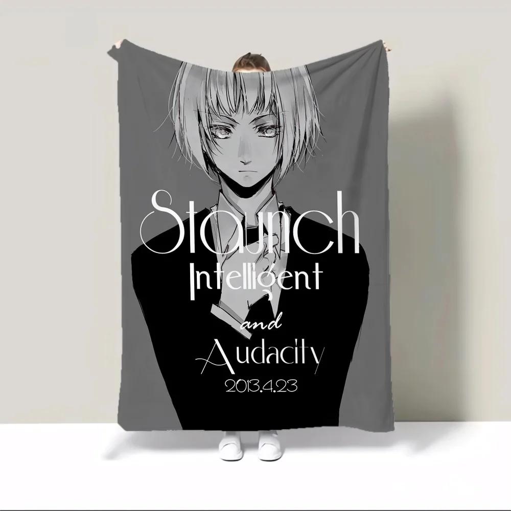 

Attack on Titan Custom Blankets Sofa Decoration Microfiber Bedding Plush Blanket King Size Knitted Plaid Warm Blankets for Cold 30x40in