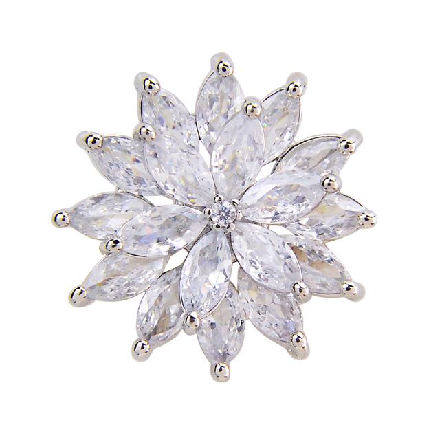 

Новые булавки и броши с цветами из меди и циркония для женщин, украшения для воротника, летние модные аксессуары