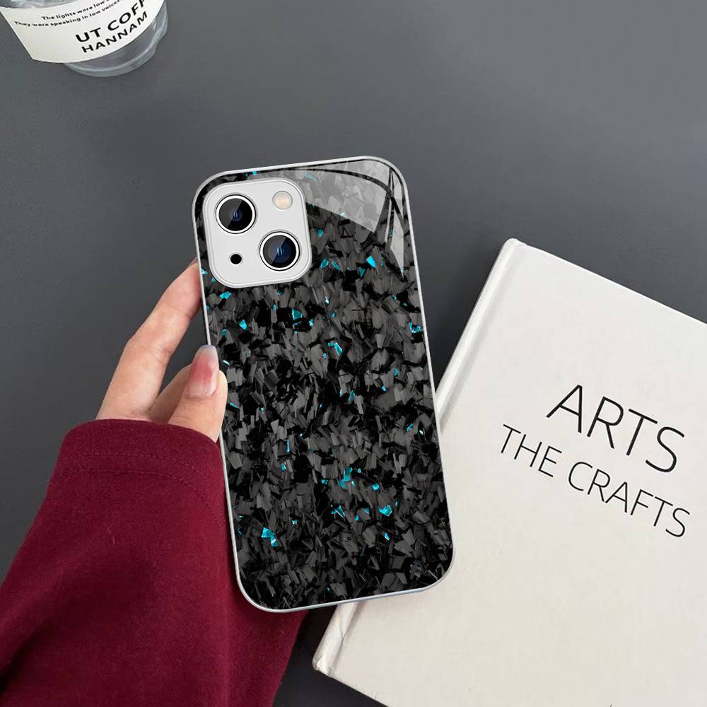 Racing Material APEX CARBON FRAGMENT Tempered Glass For Iphone 14 13 12 11 Pro Mini XS MAX 14Plus X XS XR Cover
