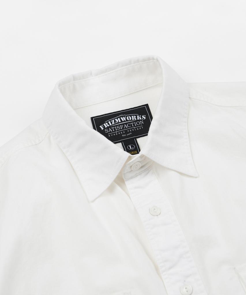 FRIZMWORKS 1920S Chambray Work Shirt _ White