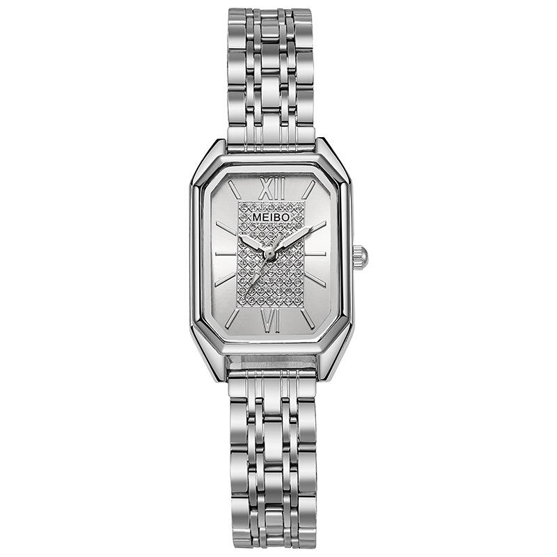 Meibo Square Retro Women S Watch Steel Belt Women S Watch