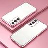 Luxury Transparent Plating Phone Case for Samsung Galaxy S25FE A57/37/27/17/07 A56/36/26/16/06 A55/35/25/15/05S Protection Cover