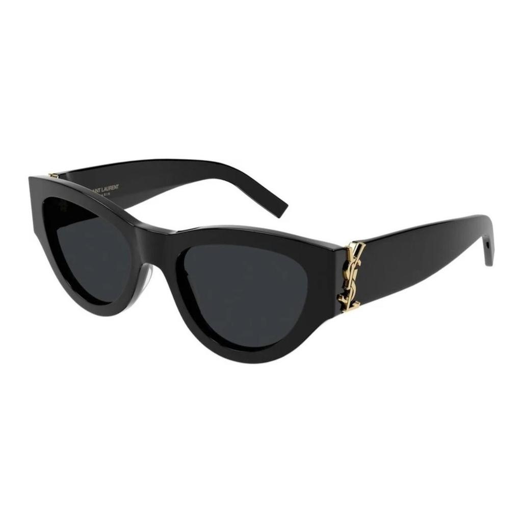 Saint Laurent Occhiali da Sole Cat Eye Monogramma Lucidi Neri da Donna SL-M94001