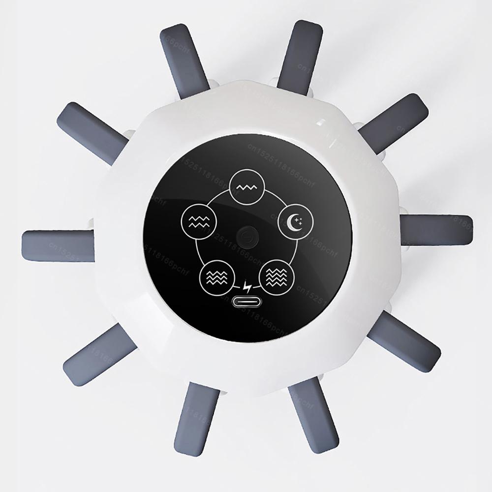 10 Massage Heads Scalp Head Massager Vibrator Octopus Claw Massager Usb Charging Scratcher for Relaxation Stress Migraine