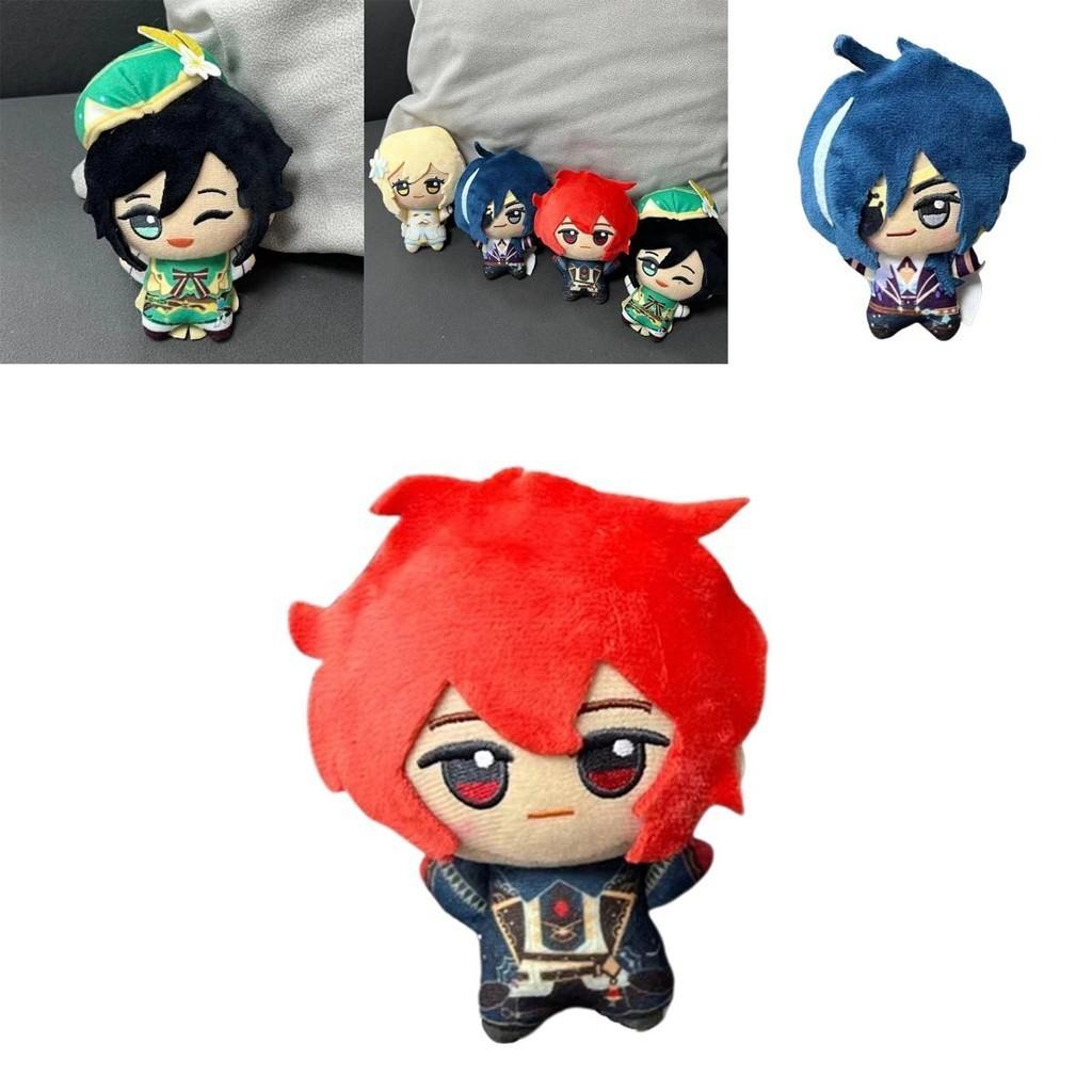 Genshin Impact Plush Doll Pendant Venti Lumine Soft Stuffed Keychain Gift