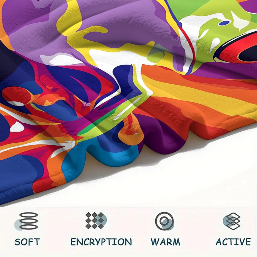 Tree Frog Print Flannel Blanket, High Quality Comfortable for All Seasons, Home Decor, Warmth and Comfort, Perfect for Christmas Gifts