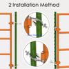 31GJ 2lots Stainless Steel T Post Gate Hinges Set Heavy Type Fence Door Hardware for Garden Gate