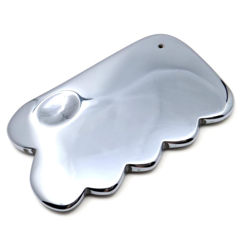 Terahertz Ore Gua Sha Plate, Wave-Shaped, Type A, Facial Massage, Beauty & Health, Terahertz, Mirror Finish
