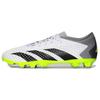 Predator Accuracy.3 Artificial Turf AG (Rubber Short Studs) Durable Soccer Shoes Unisex Soccer Shoes White Black Yellow IE9478