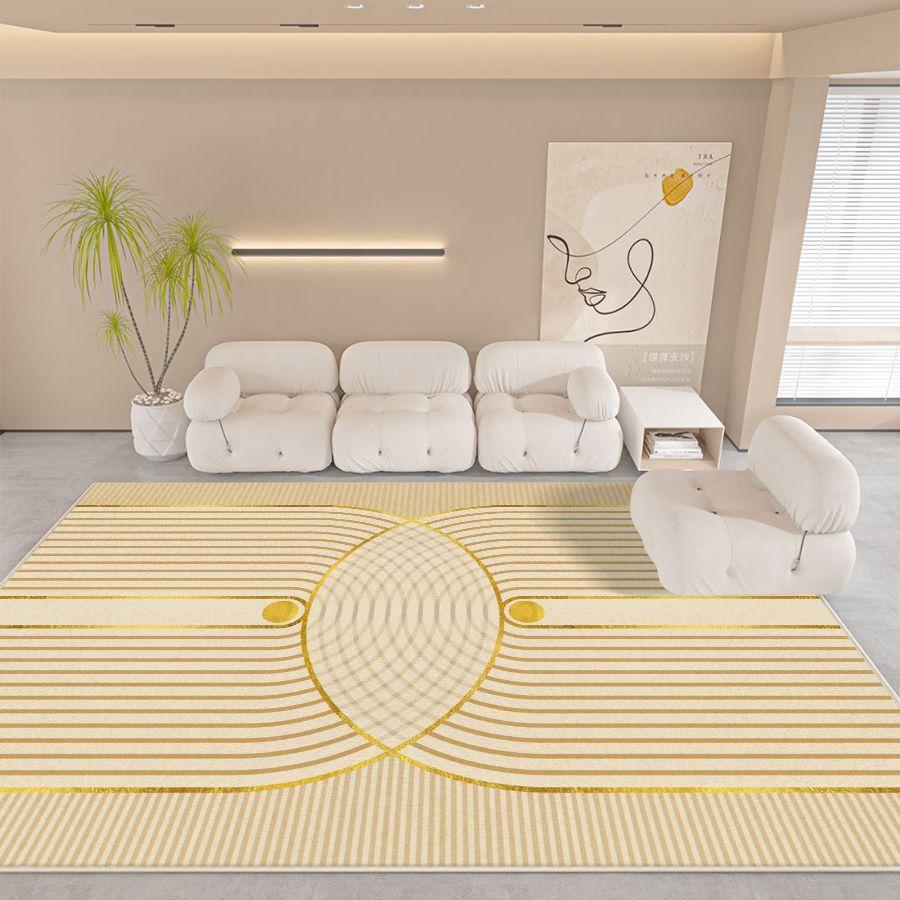 

Легкий роскошный ковер Минималистский большой коврик для гостиной Удобный мягкий коврик для декора спальни Балконный кристальный бархатный ковер 1600MMx2300MM