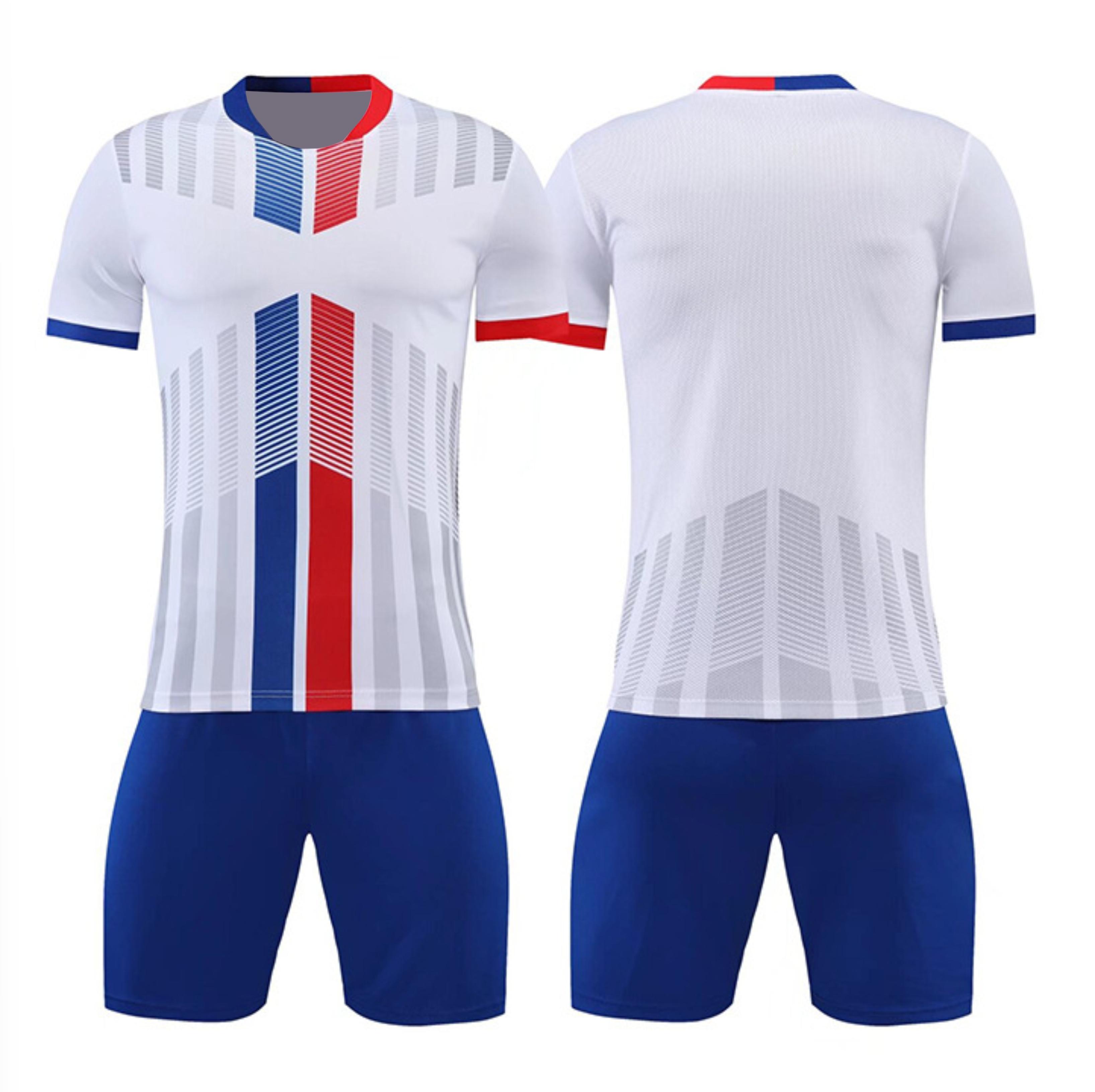 OEM Custom Wholesale Top Soccer Kits Football Jerseys Football Uniform Club Team Soccer Wear Jersey Football Kits Soccer Jerseys S белый