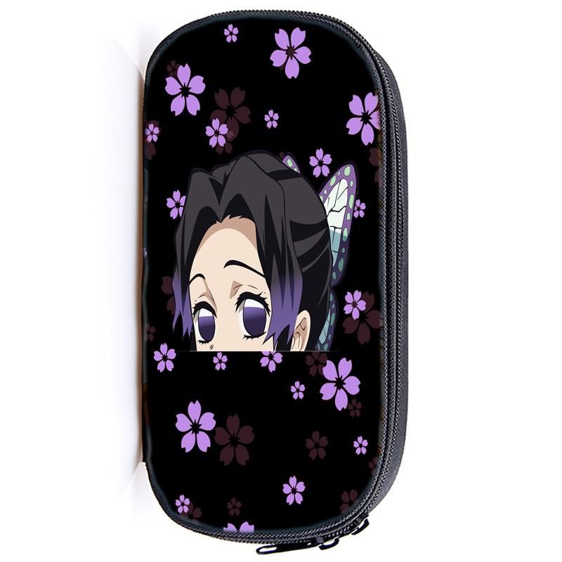 Demon Slayer Kamado Tanjirou Pencil Case Nezuko Boys Girls Kids Zenitsu Kimetsu No Yaiba Pencil Box Students Anime Pen Bags Children Gifts