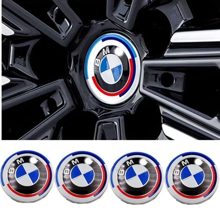 For BMW M 2026 New 68/56mm 4Pcs Wheel Center Cover Wheel Hub Center Integrated Cover Badge For BMW 50TH E36 E60 E46 E90 E39 F30 E70 F20 X5 E53 G30
