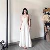 Suspender Adjustable Jacquard Suspender Dress Femininity Retro Premium Sense Holiday Waist Skinny Long Skirt Trend