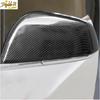 Carbon Fiber Rearview Mirror Lamp Cover Trim Fit For  Tesla Model X 2pcs New