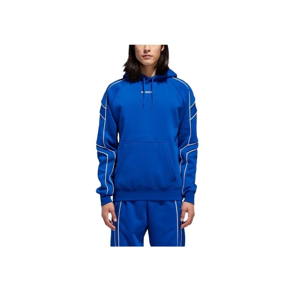 Adidas Originals Eqt Outline Casual Simple Loose Pullover Long Sleeve Sweatshirt Men Sweatshirt College-Blue DJ1723