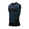 Ärmelloses Kompressionsshirt für Herren Atmungsaktives Netz-Sport-Basisschicht Schnelltrocknendes Athletisches Tanktop für Training Laufen Radfahren