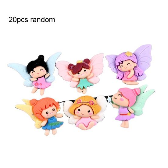 

20 шт. Цветочная фея с кукольным декором, украшение для дома, миниатюрная игрушка в подарок