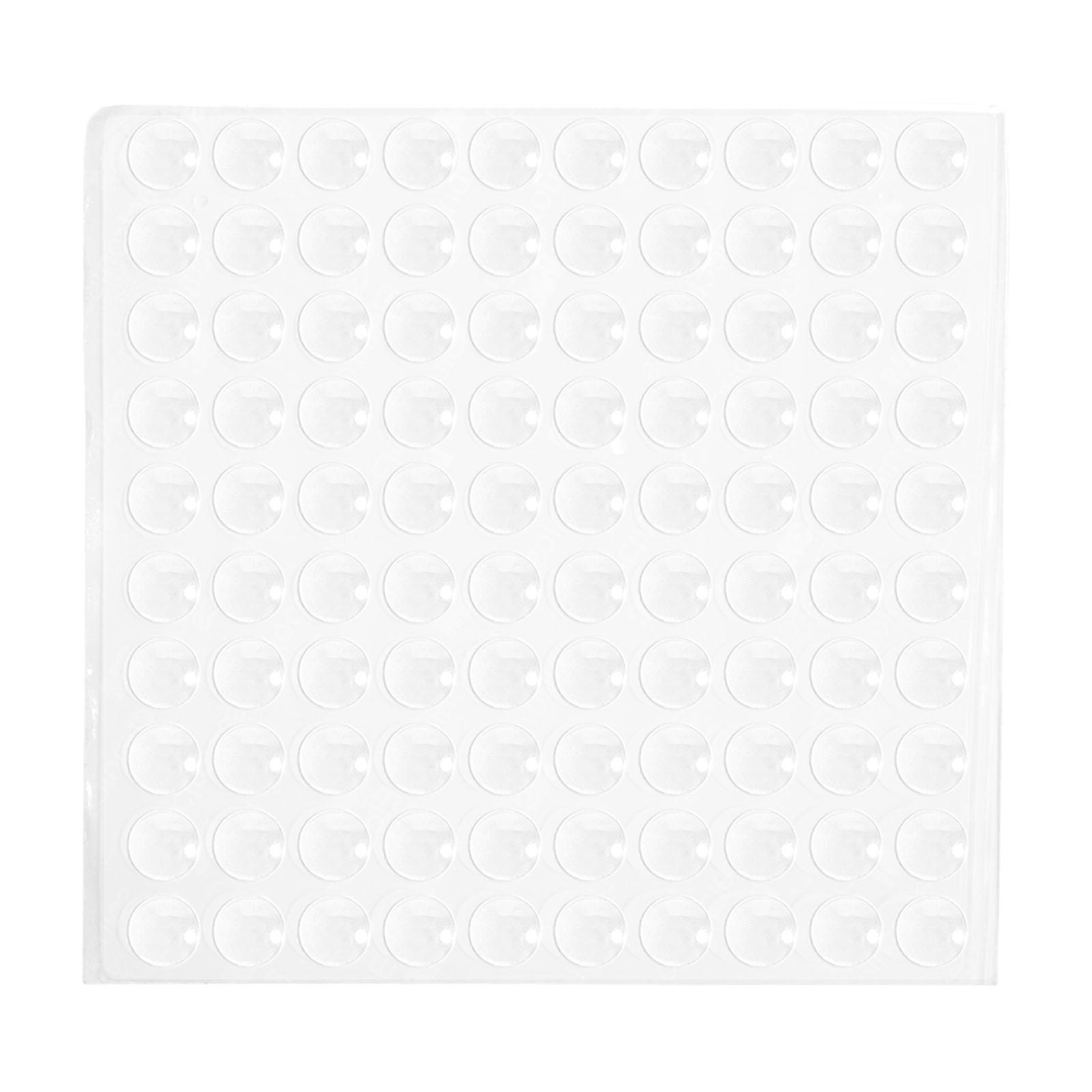 

100Pcs 10*2mm Self Adhesive Clear Silicone Home Furniture Damper Dots Anti-collision Cabinet Door Bumpers Round Pads