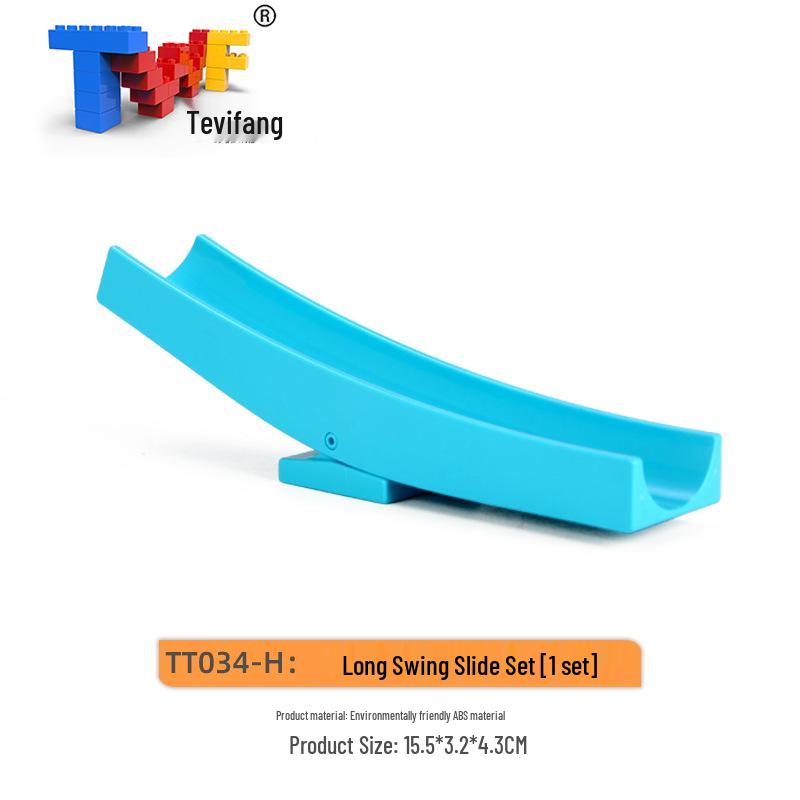 Large Particle Ball Track Building Blocks for Kids