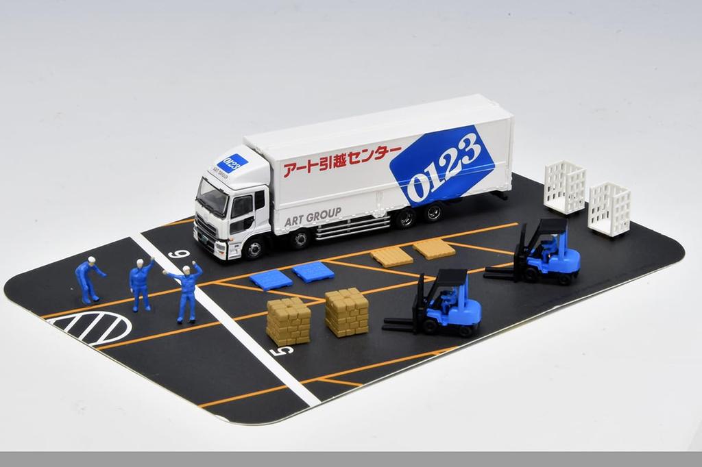 Die LKW-Sammlung LKW-Sammlung Logistikstandort Wing Van Set C Art Umzugszentrum Dioramabedarf