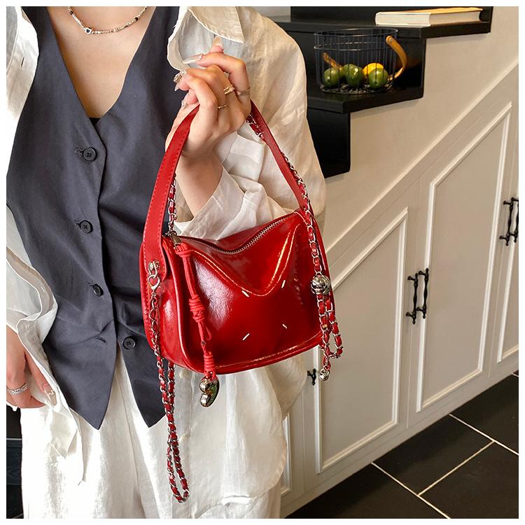 Popular silver chain bag small bag women's new fashion versatile messenger bag small square bag