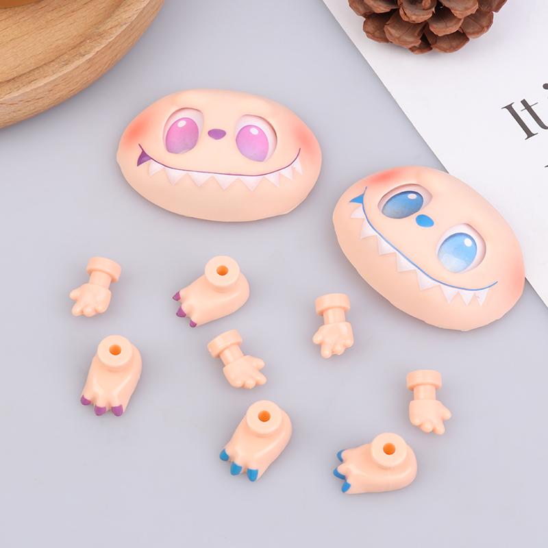 Labubu Vinyl Face 3Rd Big Into Energy Id Hand Foot Doll Accessories Facial Accessories Diy Blind Box Handmade Switching Emotions