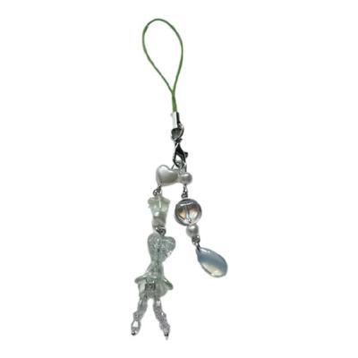 Sweet Strawberry Beaded Pendants Phone Charm Straps Lanyard Purse Accessories