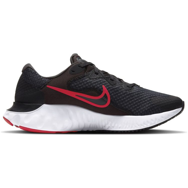 Nike Renew Run 2 Spliced Casual Mesh Fabric Shock Absorption Non-Slip Wear-Resistant Low-Top Marathon Running Shoes Men Sneakers Black Red CU3504-001