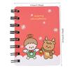 4PCS Christmas Coil Book, Student Mini Portable Christmas Gift Notebook Pocket Notebook