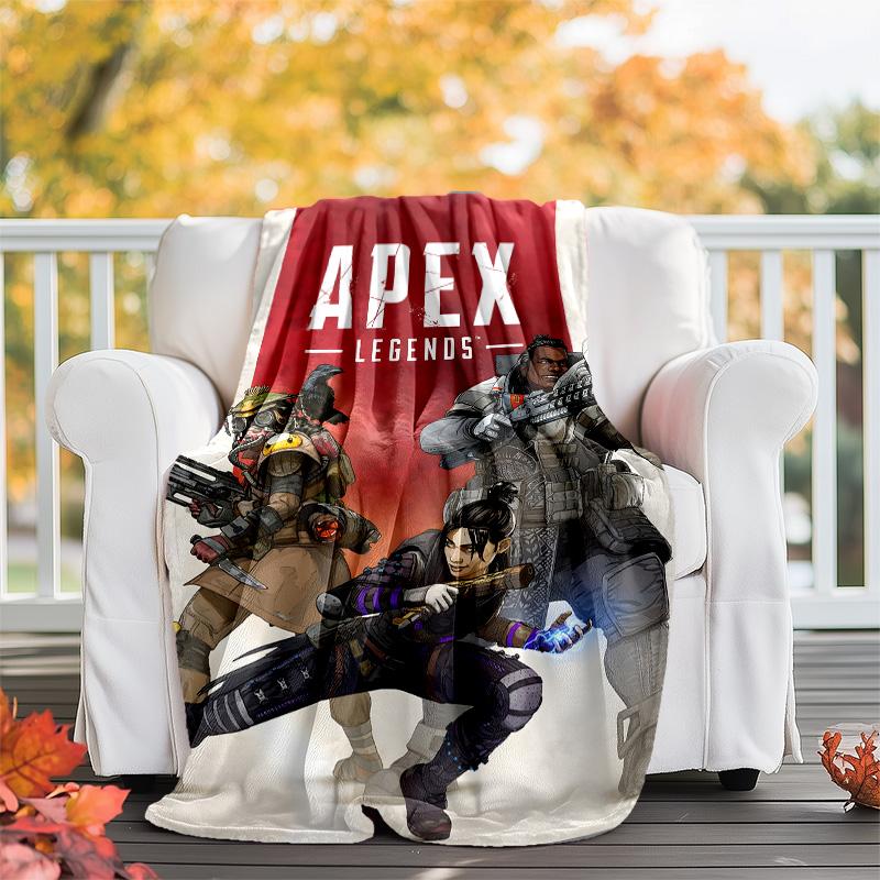 1pc Apex Theme Blanket - Digital Print, Polyester, Cozy for All Seasons, Perfect for Outdoor, and Travel