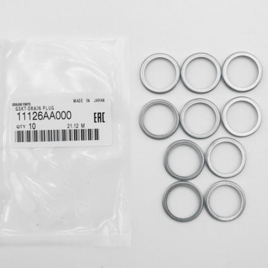 10Pcs 11126AA000 For 1985- Subaru Oil Drain Plug Crush Washer Gasket