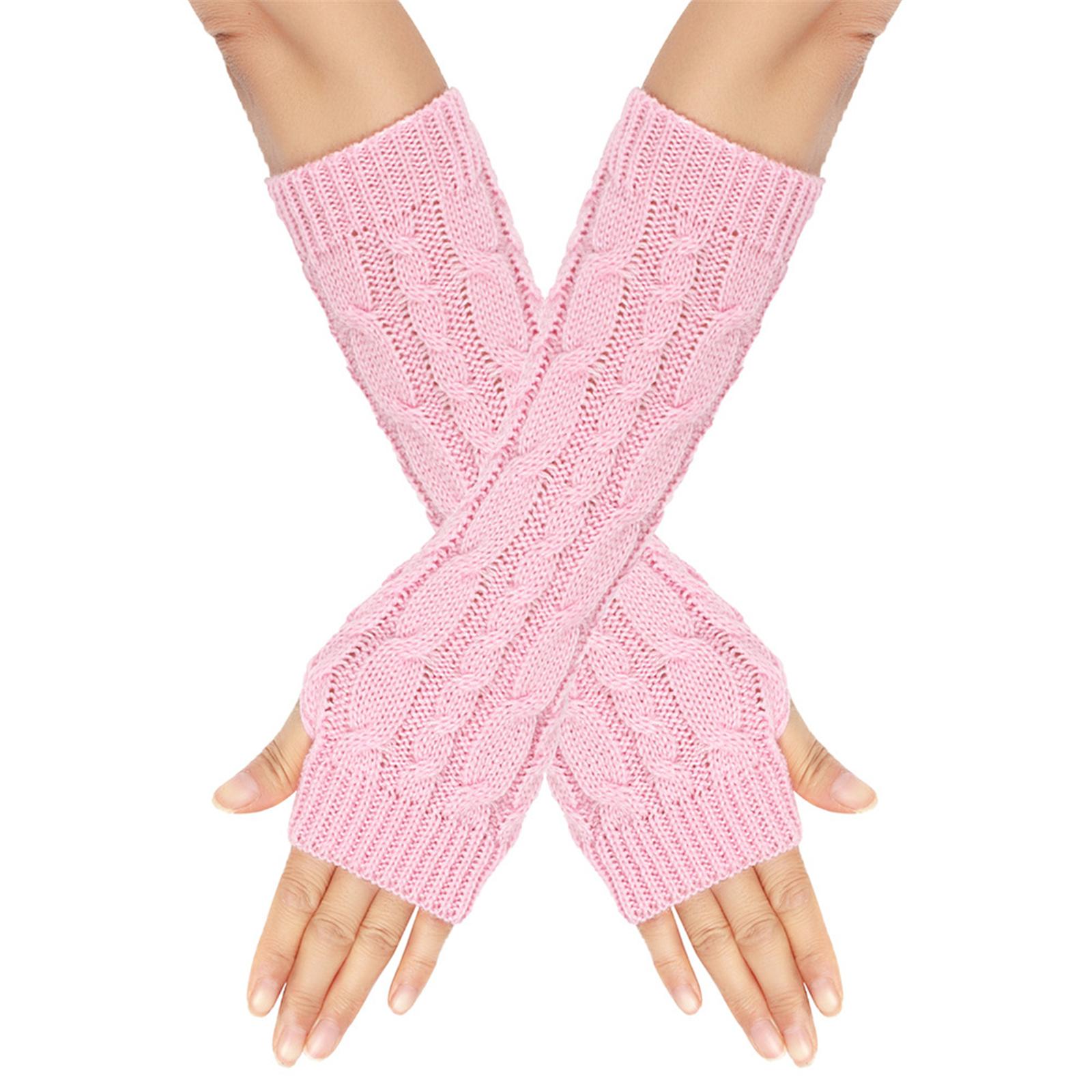 

2 пары женских трикотажных гетр с рукавами без пальцев, мягкие рукава для осени и весны 12