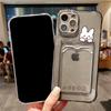 Card Slot Holder Phone Case For iPhone 13 15 17 16 11 12 14 Pro Max 16E 17 Air XR XS 7 8 Plus SE Soft Photo Pocket Wallet Cover