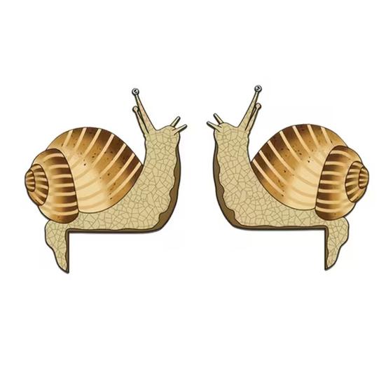

1 Pair Wooden Snail Door Topper Vintage Snail Shape Door Corner Sculpture Cute Animal Wall Art for Kids Room Baby Nursery Home Decor 2pcs