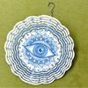 3D Metal Eye Design Wind Chime for Indoor Outdoor Garden Patio Decoration Holiday Gift for Thanksgiving Christmas Halloween Mothers Day