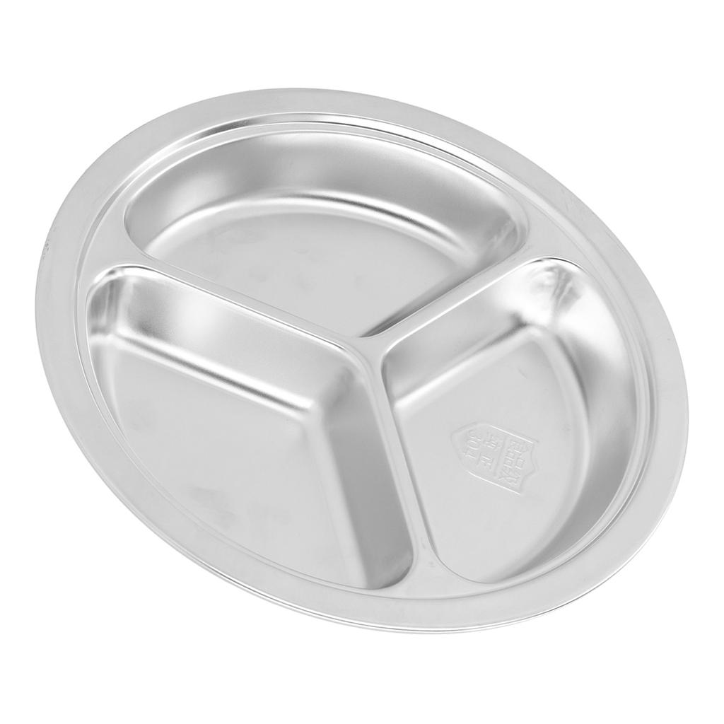 Edelstahl Geschirr Speiseteller Wiederverwendbar Kinder Reis Teller Kantine Snack Teller für Heimküche