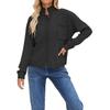 Women's Plus Size Solid Color Knitwear Cardigan with Stand-up Collar - New 2026 Collection