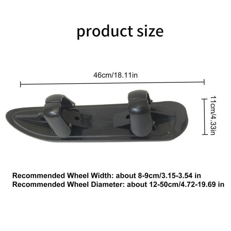Snow Scooter Ski Sled 2 In 1 Snow Scooter Strollers Wheel Ski Sled Glider Skiing Attachment For Parents Sports Camping Jogging