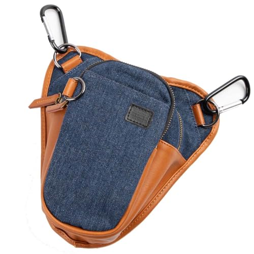 

DEGNER Chalk Bag for Motorcycles CHALK BAG W-116A (Brown-Navy)