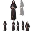 Atemberaubendes schwarzes Polyester-Priesterkostüm für Halloween-Partys und Cosplay-Events