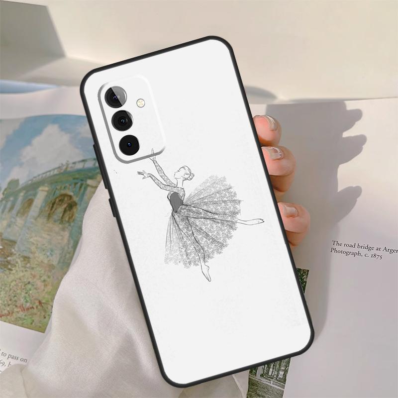 Ballet Dance Case For Samsung Galaxy A54 A34 A14 A06 A16 A26 A36 A56 A12 A32 A52 A13 A33 A53 A15 A35 A55