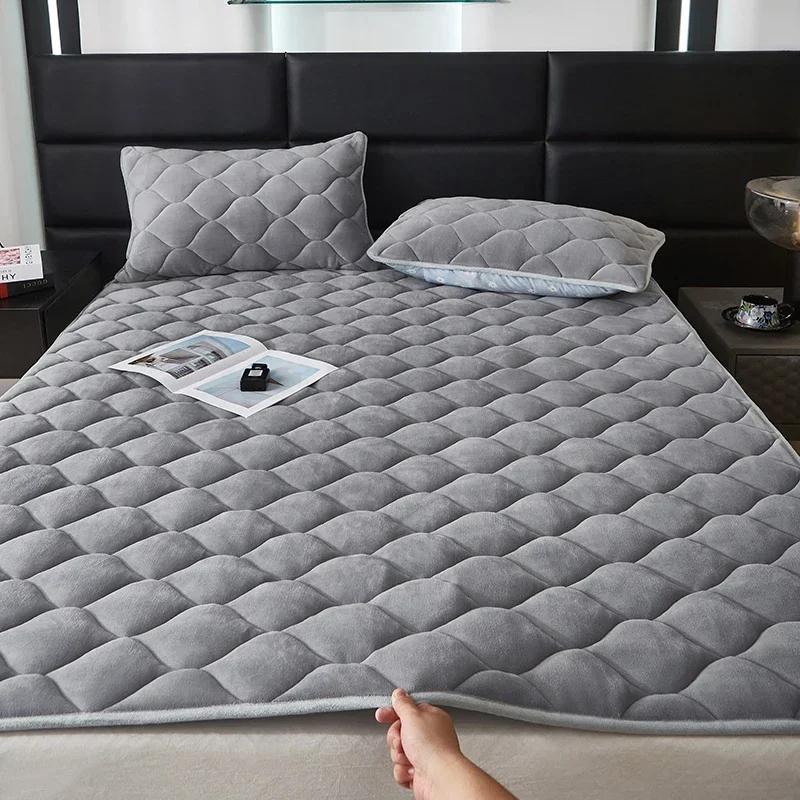 2024 neue 230g hochgramm verschlüsselte verdickte Milchvliesmatratze (Bettkissen) Serie Herbst und Winter
