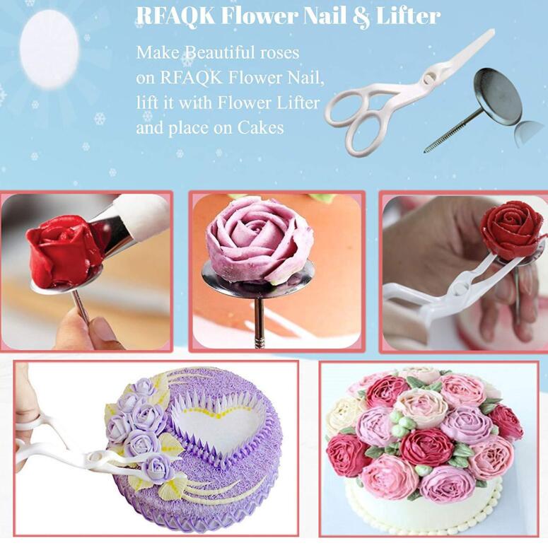 73 Pieces Cake Turntable Decoration Decorating Mouth Set Decorating Table Baking Tools