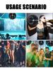 Sparkling Large Silver Mirror Disco Ball | Glass Material with Hook, No Power Needed - Hanging Party Decoration for Weddings, Ch